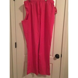 Red Panda Women's Uniform Scrub Pants Nurse Medical Size 2XL Tall Pink